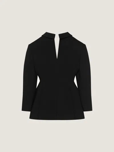 Givenchy Back-to-front Jacket In Wool In Black