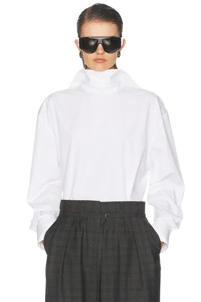 Givenchy Back To Front Shirt With Plastron In White