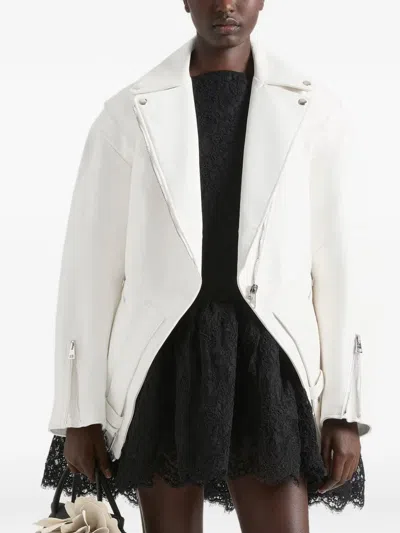 GIVENCHY BACK-TO-FRONT BIKER JACKET IN LEATHER