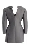 Givenchy Back-to-front Blazer Dress In Gray