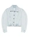 Givenchy Classic Collar Button-front Jacket With Back-to-front Effect In Multi