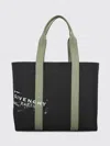 Givenchy Large Canvas Tote Bag Rectangular Handles In Black