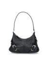 Givenchy Womens Voyou Harness Medium Leather Shoulder Bag Black