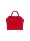 Givenchy Antigona Mini Top-handle Bag In Patent Leather In Red