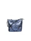 Givenchy Metallic Leather Shoulder Bag In Blue