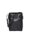 Givenchy Voyou Phone Pouch Bucket Bag In Shiny Tumbled Leather In Black
