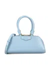 Givenchy Mini Antigona East-west Bag In Box Leather In Blue
