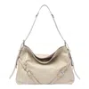 Givenchy Medium Voyou Bag In Beige Leather In Beige