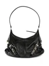 Givenchy Voyou Small Harness Handbag In Nappa In Black