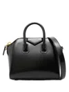 Givenchy Mini Antigona Patent-leather Top-handle Tote Bag In Black