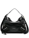 Givenchy Black Medium Voyou Shoulder Bag In Black