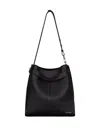 Givenchy Medium Grained Leather Belted Shoulder Bag In Black