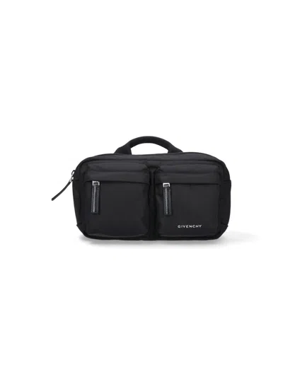 Givenchy Multi-pocket Top-handle Belt Bag In Black