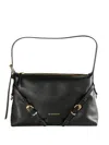 Givenchy Voyou Mini Shoulder Bag In Shiny Leather In Black