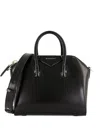 Givenchy Antigona Leather Mini Handbag In Black