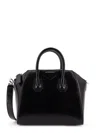 Givenchy Mini Leather Handbag With Adjustable Strap In Black