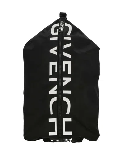 Givenchy Metal Detail Leather Backpack With Side Handle In Black
