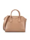 Givenchy Antigona Leather Small Tote Bag In Brown