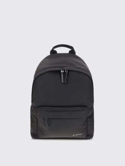 Givenchy Black Backpack With Adjustable Shoulder Straps And Logo On Front In Tech Fabric Man
