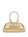 Givenchy Antigona East-west Mini Bag In Laminated Leather In Gold
