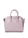 Givenchy Mini Antigona Leather Top Handle Bag In Purple