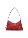 Givenchy Voyou Mini Shoulder Bag In Shiny Leather In Red