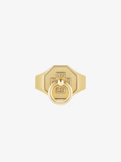 Givenchy Charm Ring In Metal In Gold