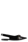 Givenchy Voyou Slingback Ballerina Flat With Pointed Toe In Black