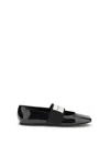 Givenchy Varnished Ballerina With Logo Band In Black