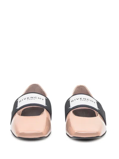 Givenchy Ballerine Sandals With Fascia Logo In Pink