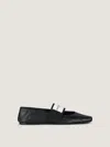Givenchy Ballerina Shoes Flat Sole Square Toe In Black