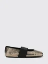 Givenchy Sliced Square Ballerinas In Textured Leather In Brown