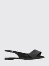 Givenchy Black Twisted Ribbon Slingback Ballerina Flats In Black