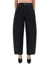 Givenchy Balloon-fit Denim Jeans With Classic Texture In Black