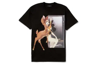 Pre-owned Givenchy Bambi Print Cotton Jersey T-shirt Black
