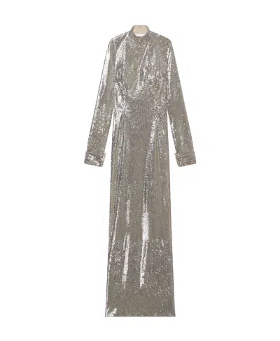 Givenchy Bare-back Embroidered Dress In White