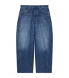 Givenchy Denim Trousers With Belt Loops And Contrast Stitching In Blue