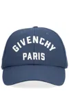 Givenchy Gi317154bm Logo-embroidered Cotton Baseball Cap In Blue