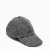 Givenchy Logo-embroidered Cotton Cap In Gray