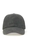 Givenchy Baseball Hat With Logo In Charcoal