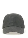 Givenchy Baseball Hat With Logo In Charcoal