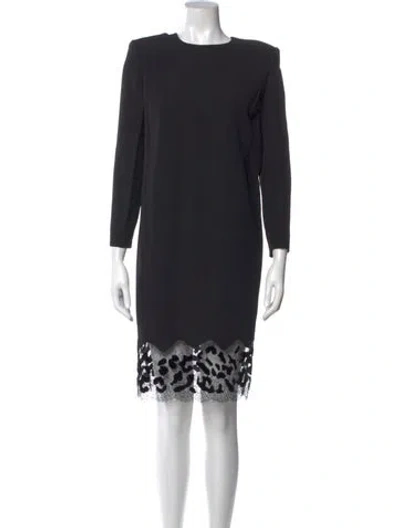 Pre-owned Givenchy Bateau Neckline Knee-length Dress W/ Tags In Black