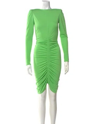 Pre-owned Givenchy Bateau Neckline Knee-length Dress W/ Tags In Green