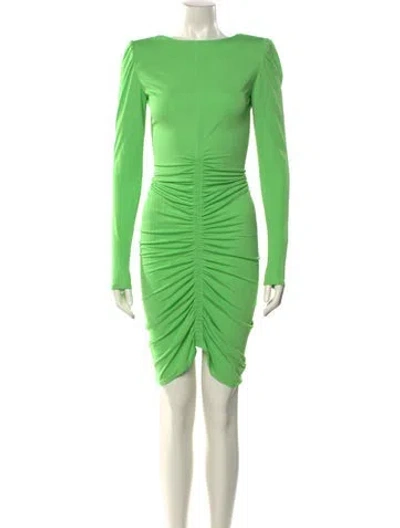 Pre-owned Givenchy Bateau Neckline Long Dress In Green