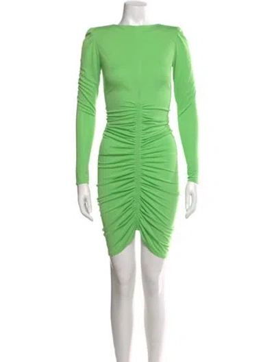 Pre-owned Givenchy Bateau Neckline Mini Dress W/ Tags In Green