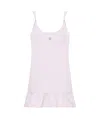Givenchy Dress In Satin With Twisted Straps And 4g Detail In Pink