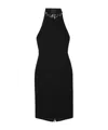 Givenchy Beaded Cutout Crepe Dress In Black