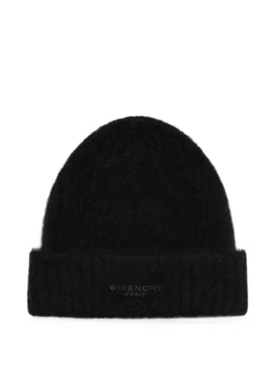 Givenchy Beanie In Alpaca Wool In Black