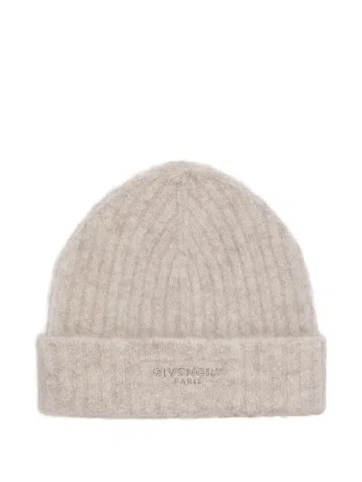 Givenchy Beanie In Alpaca Wool In Neutral