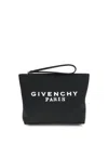 Givenchy Canvas Pouch Bag In Black